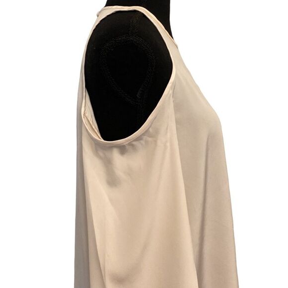 Cream Tibi Silk Cold Shoulder Blouse - Picture 2 of 5